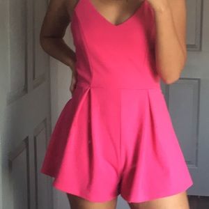 Hot pink romper